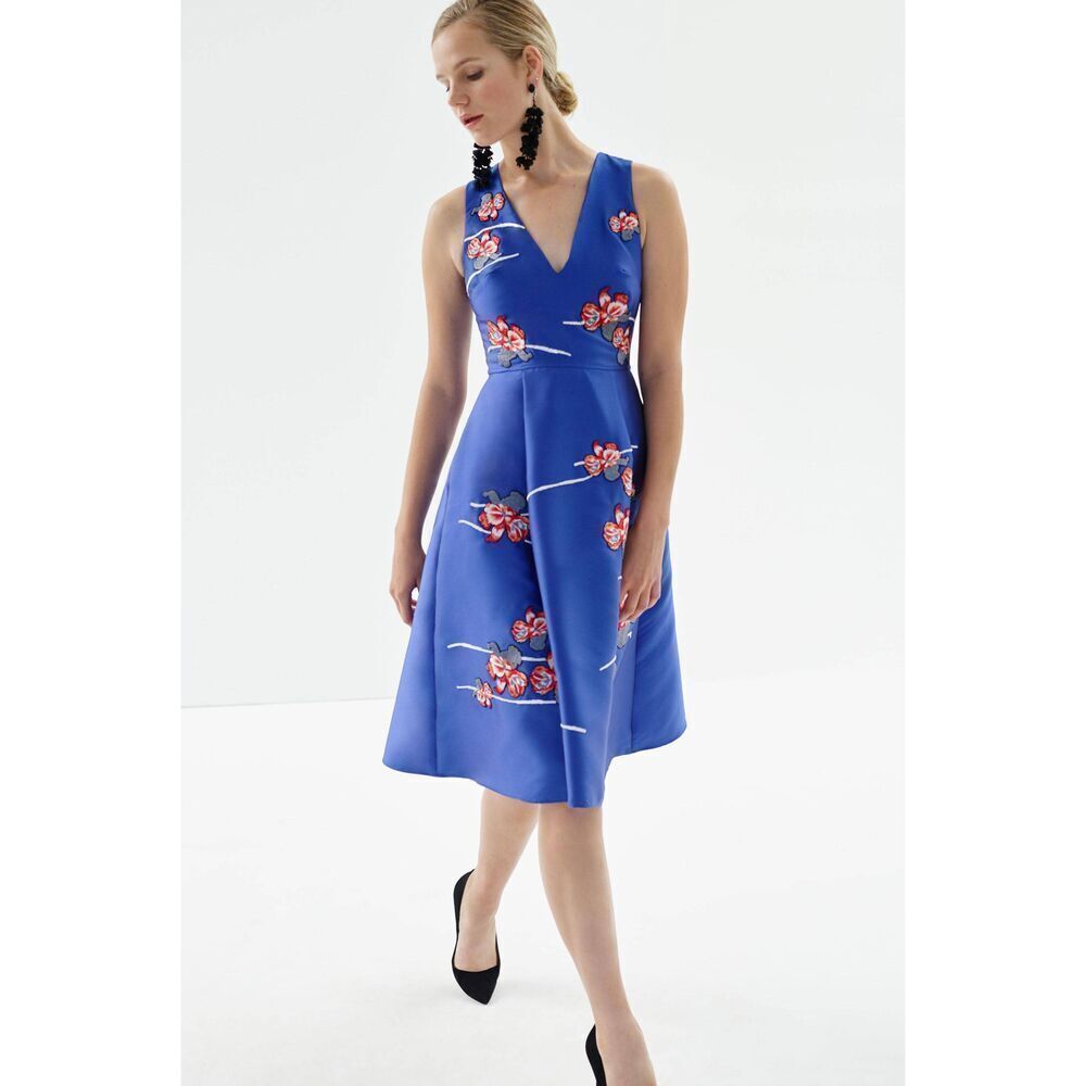 Sachin & Babies Floral Sleeveless Midi Dress Blue 4